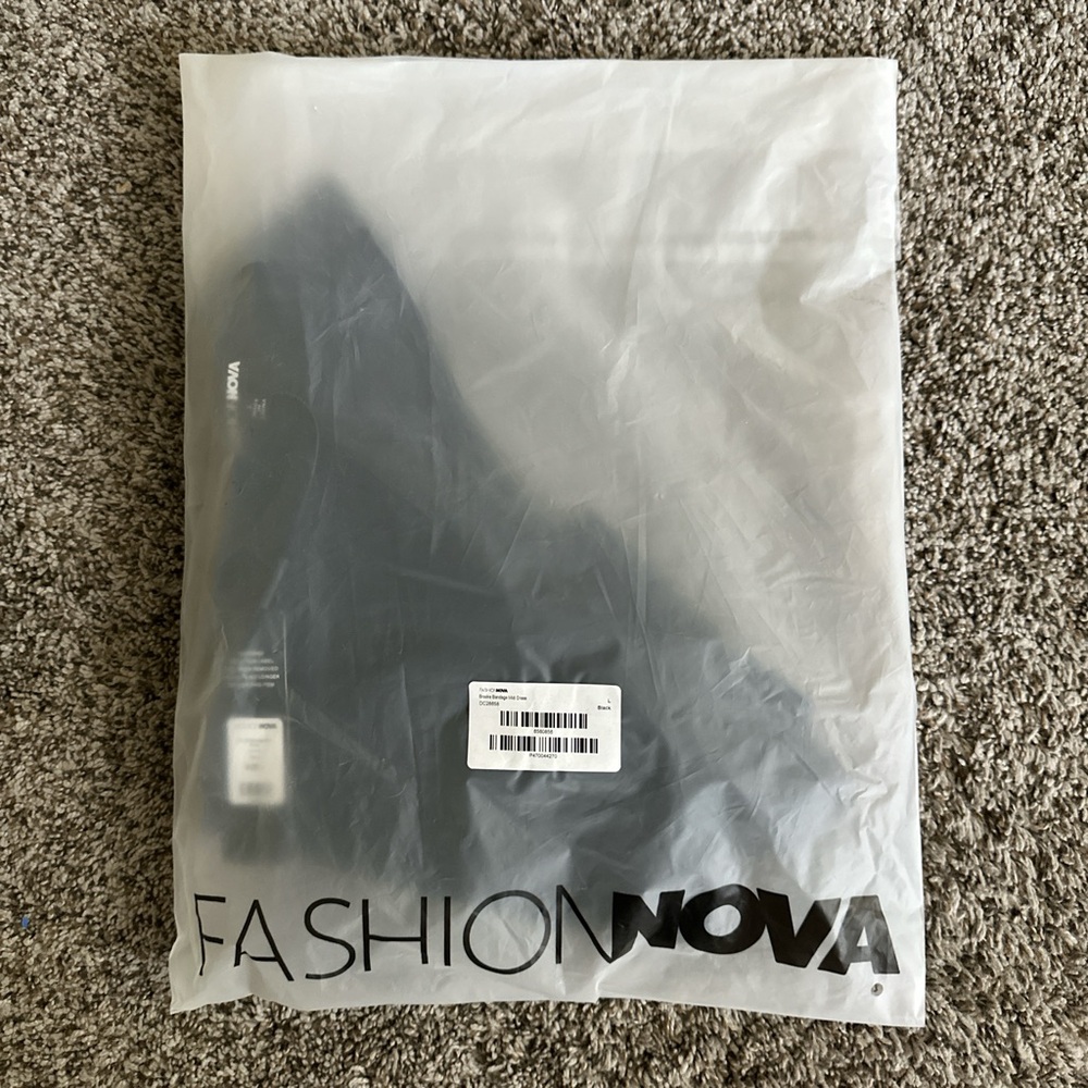 NWT Fashion Nova Brooke Bandage Midi Dress L Black - Picture 4 of 6